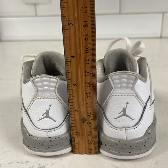 Nike Air Jordan 4 IV Retro White Oreo Toddler Sneakers BQ7670-100 Size 6C - Picture 6 of 16